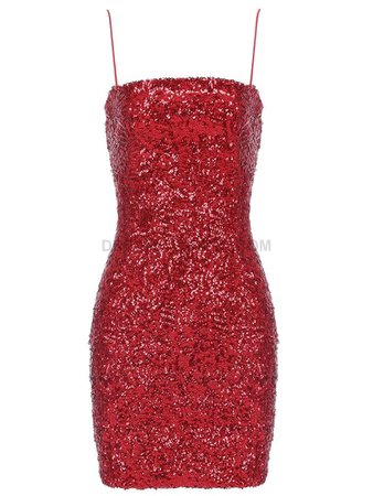 Ruby red sparkly dress