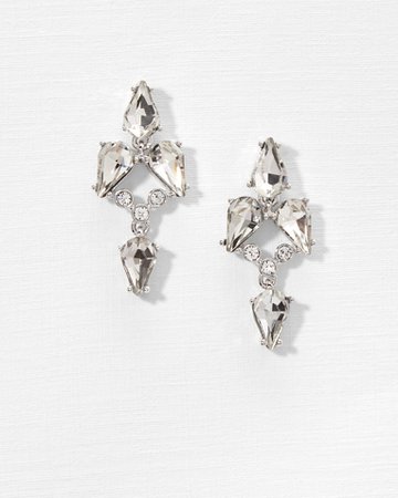 Mayfair drop earrings - Silver Colour | Jewellery | Ted Baker UK
