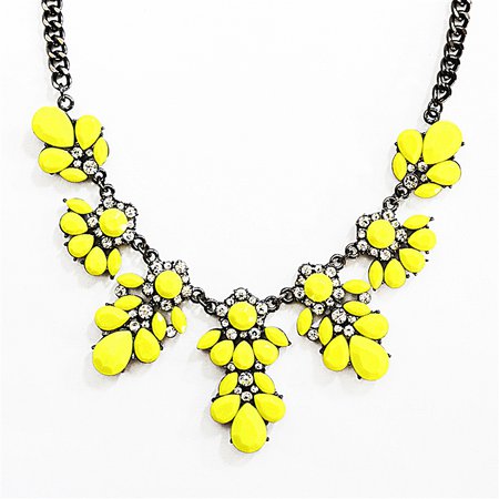 neon yellow necklace