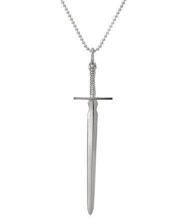 Sterling Silver Protector of Truth Sword Pendant Necklace, 18" | Amazon.com