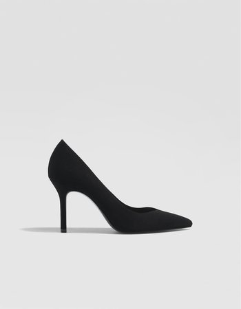 Black stiletto heel court shoes - Heel shoes | Stradivarius Ukraine