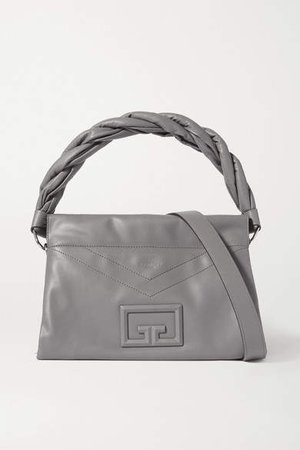 Id93 Medium Leather Shoulder Bag - Dark gray