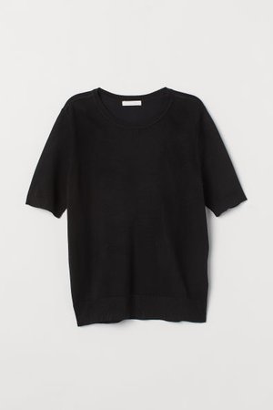 Fijngebreide trui - Zwart - DAMES | H&M NL