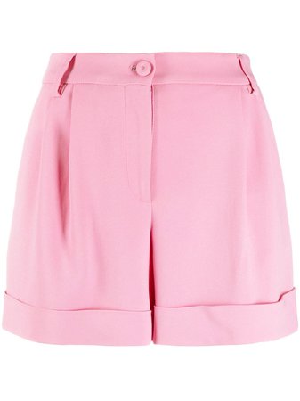 Shop Moschino high-waisted gathered-detail shorts with Express Delivery - FARFETCH