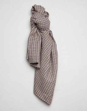 ASOS DESIGN | ASOS DESIGN oversized square scarf in tweed check