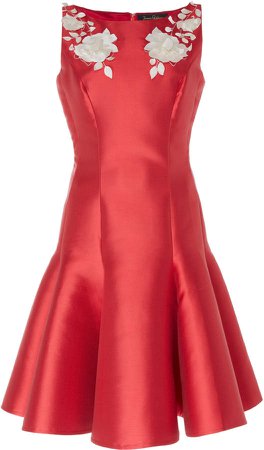 Posey Silk Fit-And-Flare Dress