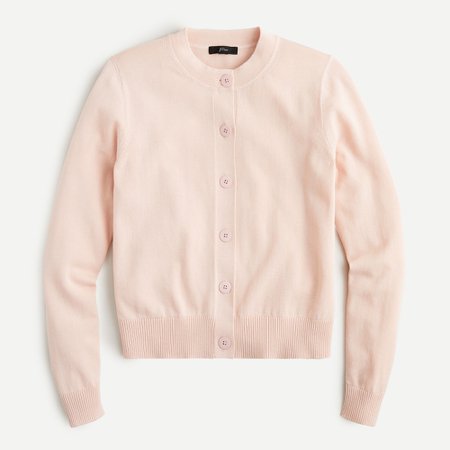 J.Crew: Cardigan Sweater In Cotton Crepe For Women