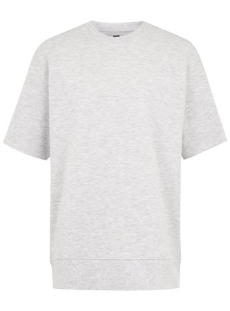 Frost Grey Short Sleeve Sweatshirt - Hoodies & Sweatshirts - Clothing - TOPMAN USA