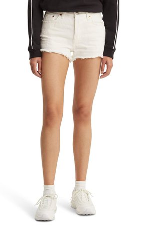 Levi's® 501® Cutoff Denim Shorts (Pearly White) | Nordstrom