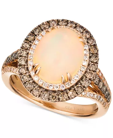 Le Vian Opal (4 ct. t.w.) & Diamond (7/8 ct.t.w.) Statement Ring in 14k Rose Gold