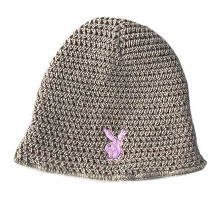 playboy reversible knit beanie hat