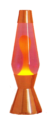 Yellow and Pink lava lamp