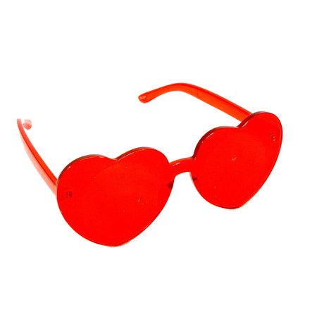 *clipped by @luci-her* Heart Shaped Rimless Colored Sunglasses - Too Fast Online