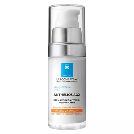 La Roche-Posay Anthelios AOX Daily Antioxidant Face Serum With Sunscreen - SPF 50 - 1.0 Fl Oz : Target