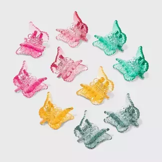 Butterfly Claw Hair Clips Set 10pc - Wild Fable™ : Target