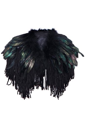 feather shawl