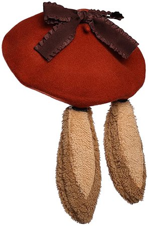 Amazon.com: Girls Women Rabbit Ears Bows French Beret Hat Lolita Hats : Clothing, Shoes & Jewelry