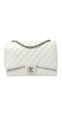 white Chanel purse