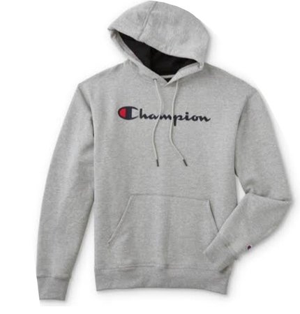 champion hoodie grey