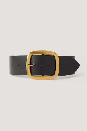 Oversize Buckle Waist Belt Black | na-kd.com
