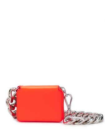 Kara Chain Strap Wallet SLLG46A8002 Orange | Farfetch