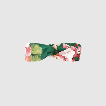 Blooms print silk headband - Gucci Women's Silks & Scarves 4149543G0403772