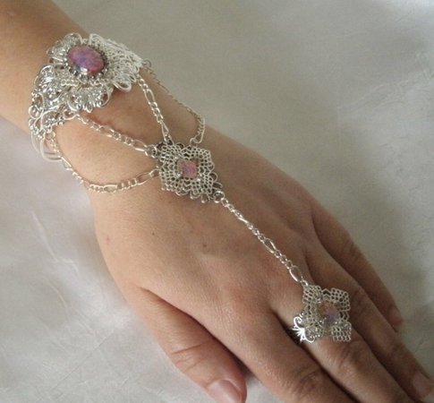 pink ring bracelet