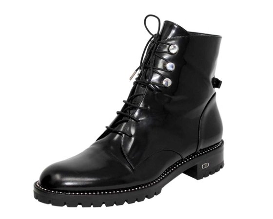Christian Dior Black Patent Boots