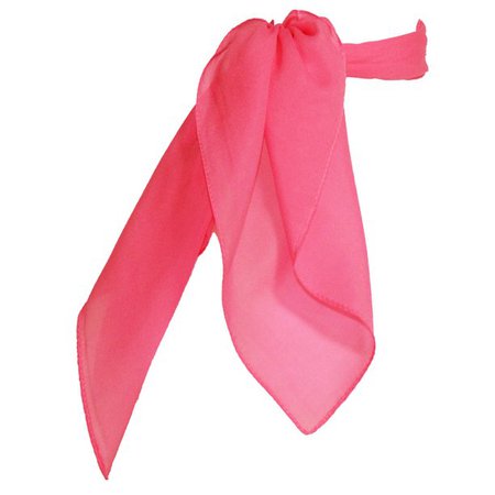 Adult and Youth - 50's Vintage Style Sheer Chiffon Square Scarf - Hot Pink - Walmart.com - Walmart.com