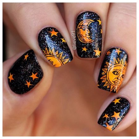 Sun & Moon Nails