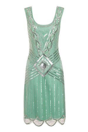 Mint Green Gatsby Dress