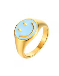 smiley face ring