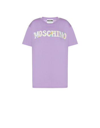 Moschino Circus Logo Organic Cotton Jersey T-Shirt