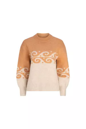 Atlas Heather Oversized Sweater - Nougat – Tigerlily USA