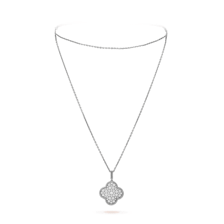 van cleef necklace white - Google Search