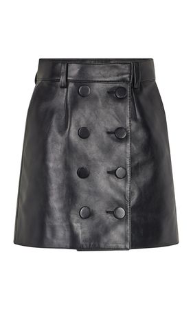 Leather Mini Skirt By Paco Rabanne | Moda Operandi