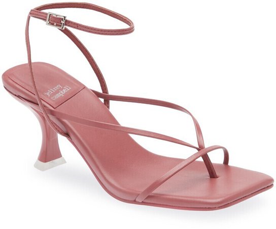 Jeffrey Campbell FLUXX Sandal in Dark Pink Patent [edited]