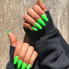 green acrylic nails - Google Search