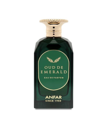 Emerald perfume bottle
