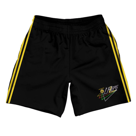 Black and Yellow Basketball Shorts