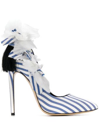 Aleksander Siradekian Fleurs striped sandals $793 - Buy Online SS19 - Quick Shipping, Price