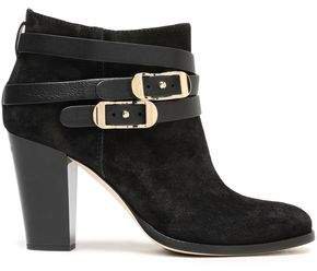 Melba Leather-trimmed Suede Ankle Boots