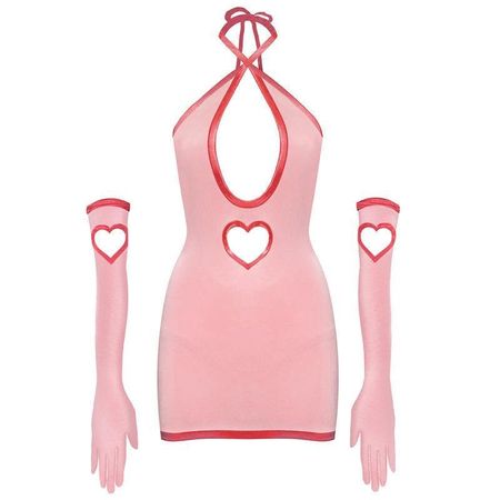 heart dress with sleeves