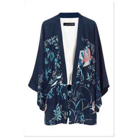 Zara Jackets & Coats | Sale Zara Bird Print Kimono