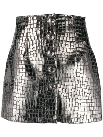 Andamane Erin buttoned mini skirt