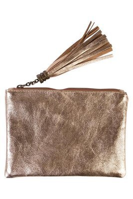 Hopton Gold Clutch | Amilu Handbags