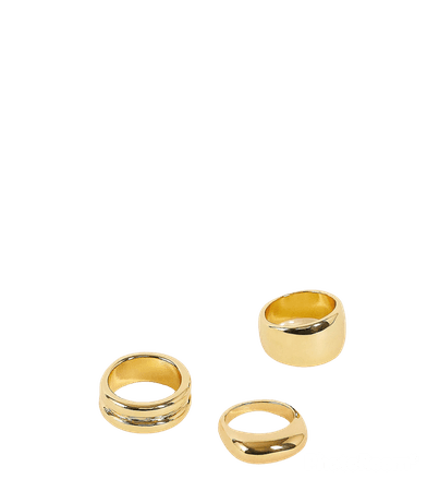 gold ring set