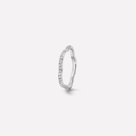 Camélia ring - Camélia ring in 18K white gold and diamonds - J3211 - CHANEL