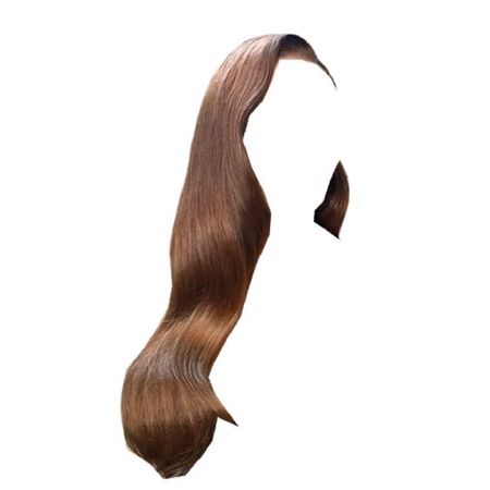 long brown hair side part blowout