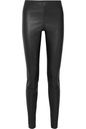 By Malene Birger | Elenasoi stretch-leather leggings | NET-A-PORTER.COM
